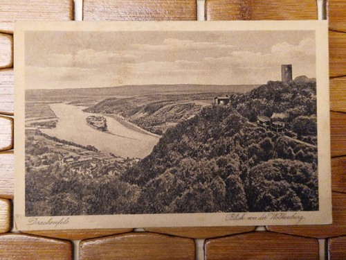 Drachenfels blick von der - von,