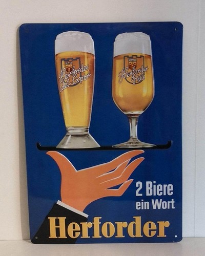Herforder pils blechschild - herforder,