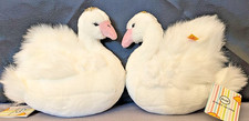 2 x steiff 063954 - Susie Schwan 20cm Webpelz (schnee-) weiß KFS mEtikett NEU
