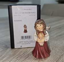 Goebel Engel Weihnacht mit Puppe Ich Hab Dich LIEB 8.5CM