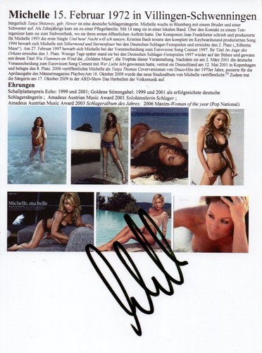 Autogramm michelle - -,
