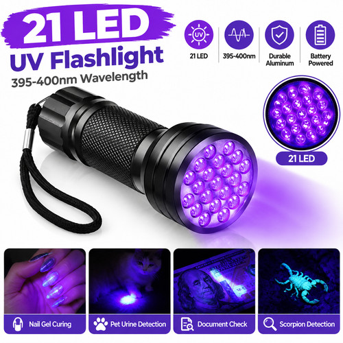 Taschenlampe schwarzlicht - uv,