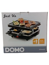 DOMO Raclette Grill für 4 Personen Antihaftbeschichtung