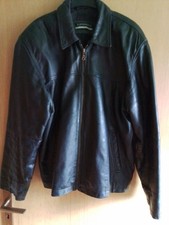 Lederjacke Herren / Gr. 52 / schwarz / Echtleder