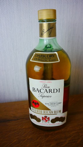 Barcardi dark dry rum - dry, 1,75