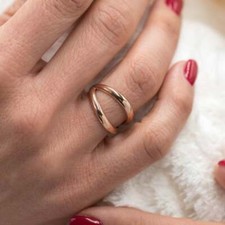 Gold Goldring mit Öffnung