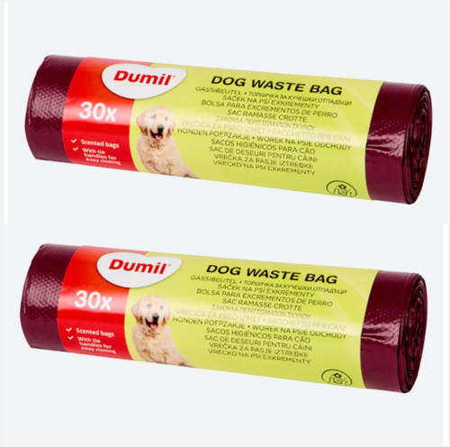60x hundekotbeutel mit griff - hundekotbeutel,