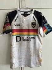 Newport Gwent Dragons RFC Rugby Jersey Matchworn Size L Rio Dyer