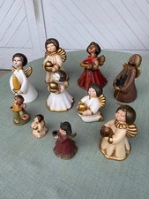 10 THUN  ENGEL BOZEN ITALIEN KERZENHALTER  AUS TON  WEIHNACHTSDEKO GEBRAUCHT