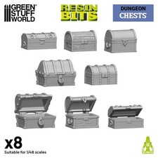 Green Stuff World Truhen Set (8) 3D printed Chests