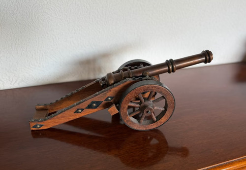 Vintage miniatur kanone modell - kanone,