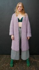 Lang Cardigan aus  Alpaca