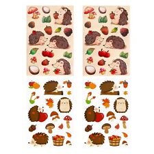 Herbst Sticker Igel Äpfel