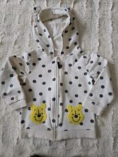 C&A Sweatjacke Jacke Winnie Pooh Gr.92  Beige Gepunktet Kapuze Mit Ohren 