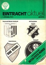 Intertoto Cup 1976 Eint Braunschweig Banik Ostrau Wacker Innsbruck-AIK Stockholm