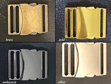 Steckschnallen Gurtschnalle Steckschließer 40mm Metall 