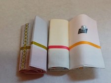 3 Stück Stofftaschentücher mit Streifenmuster