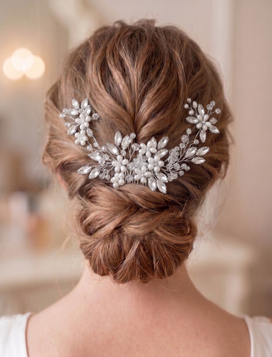 Luxus braut haarschmuck set - braut,