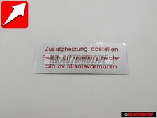 VW Original Hinweisschild -