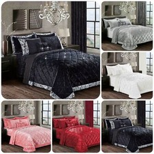 Luxus Tagesdecke Schlafzimmer Bettdecke Set Bettüberwurf mit Kissenbezügen Double King