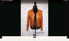 Brokat-Jeansjacke Orange