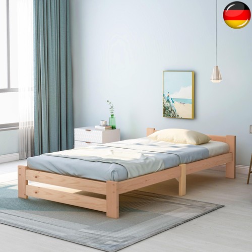 Holzbett 90x200cm bett kiefer - holzbett,