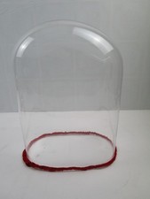 Glasdom / Stolp - Höhe 34,5 cm, Breite 26,2  cm, Tiefe 15,1 cm - oval