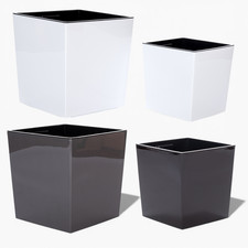 Pflanztopf Eckig Hochglanz