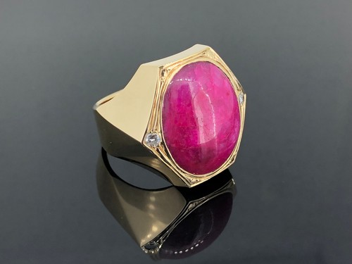 Design ring 14 carat - -,