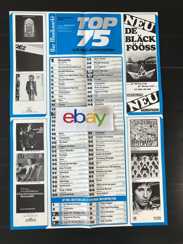 Musikmarkt charts plakat - lp,