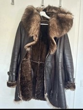 Echter lammfellmantel mit - echter,