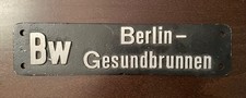 Lokschild Bahn BW Berlin