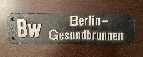 Lokschild bahn berlin - bahn, bw