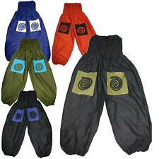 Hose Haremshose Pluderhose Ballonhose Freizeithose Baumwolle Goa Hippie Gr.M