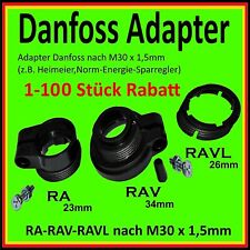 ⭐️?% Adapterringe für Danfoss Heizungsventilantrieb Heizungsventile RA RAV RAVL