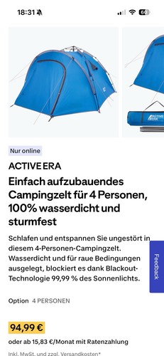 Wasserdichtes campingzelt - wasserdichtes,