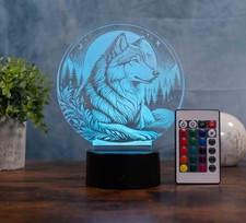 Wolf LED Tischlampe – 3D