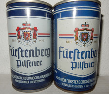 2 FÜRSTENBRG Stahl  Bierdosen