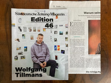 Wolfgang Tillmans Kunstheft SZ-Magazin EDITION 46/2024 + SZ-Artikel