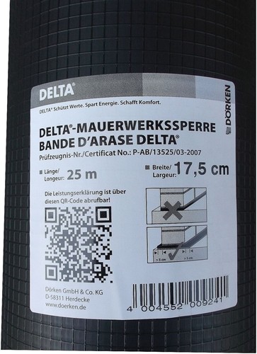 Delta mauerwerkssperre 25m - delta,