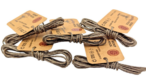 Hornet hemp wick - hemp, 5x