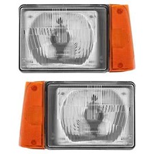 Scheinwerfer Set rechts & links Gelb R2 or H4 für Fiat Panda 141 141A