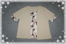 ▀▄ kurzarm Shirt beige