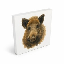 Wildes Herz Wildschweinkopf