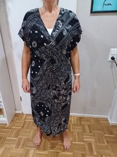 Damen Kleid Paisley schwarz