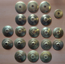 MaJu004: Konvolut 20 Lampen-Kappen, Messing, div. Durchmesser ca. 50 bis 69 mm