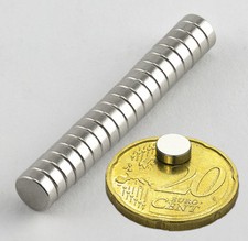 20 x Neodym Magnete 6 x 2 mm