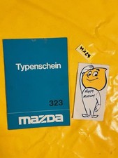 Original mazda Typenschein 323