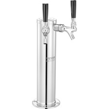 VEVOR Bier‑Tower Zapfsäule – Doppeltap Kegerator Kit & A‑System Fassadapter