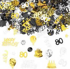 Konfetti 80 Geburtstag